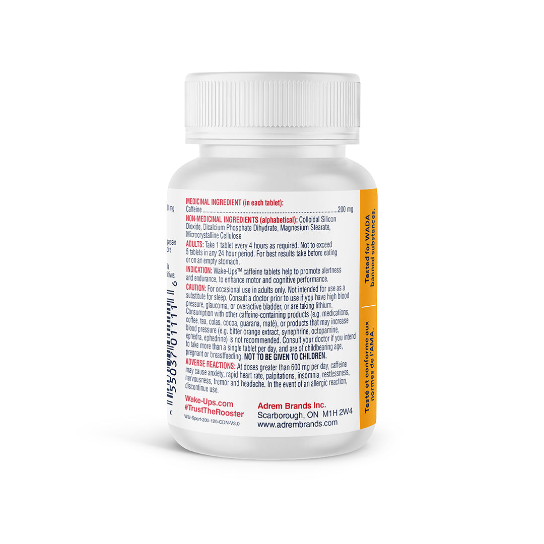 Caféine extra forte certifiée Sport 200 mg - 360 comprimés